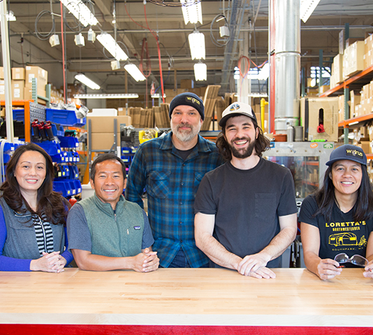 Portrait of our repair shop crew